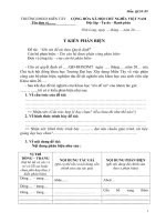 Mẫu phản biện đề tài (Đại học xây dựng miền tây)