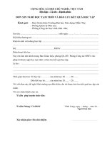 Đơn xin bảo lưu (Đại học xây dựng miền tây)