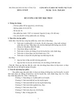 Đề cương chi tiết học phần Đồ án chi tiết máy (Đại học Bà Rịa Vũng Tàu)