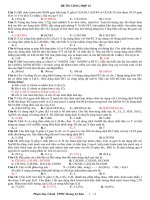 ĐỀ TRẮC NGHIỆM HÓA HỌC ÔN TỔNG HỢP VÀ ĐÁP ÁN 15