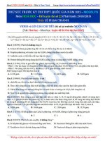 Luyện đề thi hóa học thpt quốc gia 2015 Lê Phạm Thành moon.vn