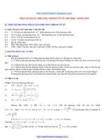 Một số dạng Phương trình vô tỷ cho học sinh giỏi