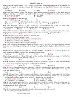 ĐỀ TRẮC NGHIỆM HÓA HỌC ÔN TỔNG HỢP VÀ ĐÁP ÁN 17