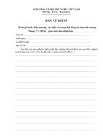 Bản tự kiểm điểm (Đại học xây dựng miền tây)