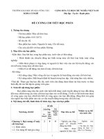 Đề cương chi tiết học phần Máy cắt kim loại (Đại học Bà Rịa Vũng Tàu)