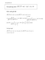 CHUYÊN ĐỀ PT VÔ TỶ