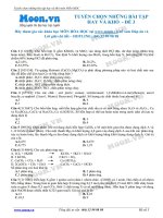 Tuyển chọn những bài tập hay và khó Hóa học đề 3 moon.vn