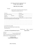 Đơn xin xác nhận còn nợ học phần (Đại học Bà Rịa Vũng Tàu)