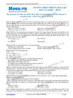 Tuyển chọn những bài tập hay và khó Hóa học đề 8  moon.vn