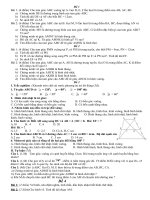 bộ đề kiểm tra môn toán lớp 5 bài số 1 HKII 