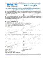 Tuyển chọn những bài tập hay và khó Hóa học đề 14  moon.vn