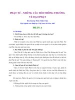 Những Câu Hỏi Thông Thường Về Đạo Phật