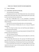 TÓM TẮT LÝ THUYẾT CHUYÊN NGÀNH MARKETING  CƠ SỞ LÝ LUẬN ĐỀ ÁN TỐT NGHIỆP