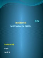 Khai phá dữ liệu thuật toán FP tree ĐH Bách Khoa HN
