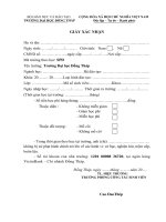 Mẫu đơn xin vay vốn (Đại học Đồng Tháp)