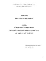 Skkn sử dụng sơ đồ tư duy trong phần i bài 6 (SGK GDQP AN 10) giúp học sinh lớp 10 hứng thú và dễ nhớ 