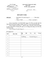 MẪU KIẾN NGHỊ BQL NHÀ CHUNG CƯ VỀ VIỆC KHÔNG CHĂN THẢ GIA XÚC TRONG TÒA NHÀ CHUNG CƯ