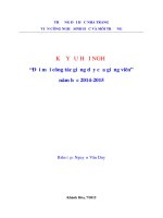Kỷ Yếu Hội Nghị“Đổi Mới Công Tác Giảng Dạy Của Giảng Viên” Năm Học 2014-2015