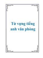 từ vựng tiếng anh cơ bản có hình minh họa tham khảo