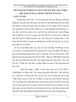 Skkn một số kinh nghiệm xây dựng trường học thân thiện, học sinh tích cực trong trường mầm non 