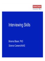 Kỹ năng phỏng vấn  interviewing skills 