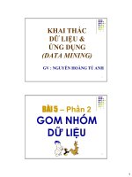 Gom nhóm dữ liệu Khai thác dữ liệu data mining