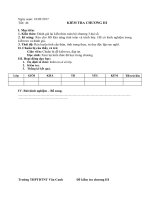 Đề kiểm tra một tiết chương 3 toán lớp 9