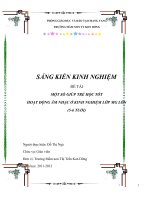 Skkn một số giúp trẻ học tốt hoạt động âm nhạc ở kinh nghiệm lớp mg lớn (5 6 tuổi) 