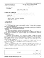 Đề cương chi tiết học phần Đường lối văn hoá văn nghệ của Đảng CSVN (Đại học Đồng Tháp)