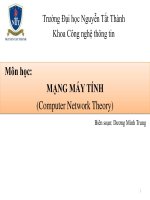 Bài giàng Lý thuyết Mạng máy tính ĐH NTT