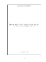 Kiểm Tra, Đánh Giá Kết Quả Học Tập Của Học Sinh Và Kiểm Định Chất Lượng Giáo Dục