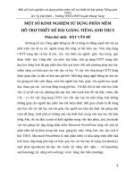 Một số kinh nghiệm sử dụng phần mềm hỗ trợ thiết kế bài giảng tiếng anh THCS GV tạ văn định   trường THCS DTNT huyện mang yang 