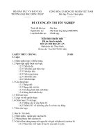 Đề cương ôn thi tốt nghiệp (Đại học Đồng Tháp)