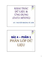 Phân lớp dữ liệu Khai thác dữ liệu data mining