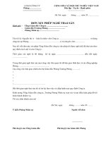 MAU DON XIN PHEP NGHI THAI SAN