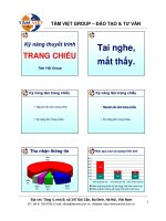 Chuẩn bị trang chiếu