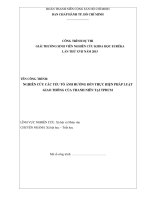 Nghiên cứu các yếu tố ảnh hưởng đến thực hiện pháp luật giao thông của thanh niên tại TPHCM (Đề tài đạt giải Eureka 2015)