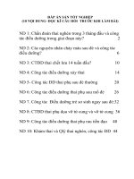 Đề cương ôn thi môn sản ( tốt nghiệp y hà nội) 