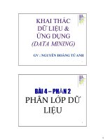Phân lớp dữ liệu Khai thác dữ liệu data mining