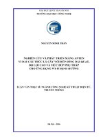 Nghiên cứu và phát triển mảng anten vi dải cấu trúc lá cây với búp sóng dải quạt, độ lợi cao và mức búp phụ thấp cho ứng dụng wifi định hướng