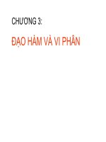 GIẢI TÍCH 1 ĐẠO HÀM