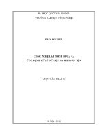 Công nghệ lập trình FPGA và ứng dụng xử lý dữ liệu đa phương tiện