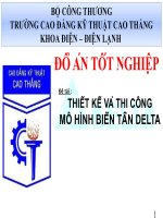 Thiết kế và thi công mô hình biến tần delta