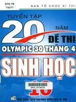 tuyen tap 20 nam de thi olympic 30 thang 4 sinh hoc 10 nxb dai hoc quoc gia 2014 1 7365