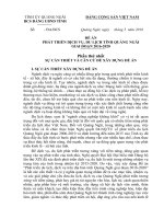 Đề án Phát triển văn hóa tỉnh quảng nggaix 20152020