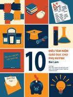 10 Điều Tâm Niệm Giáo Dục Cho Phụ Huynh