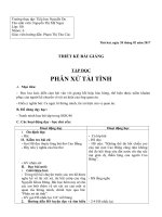 Giáo án phan xu tai tinh lớp 5