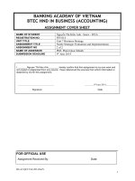 Business strategy   assignment 2