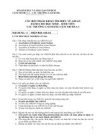 Câu Hỏi Tham Khảo Tìm Hiểu Về Asean Dành Cho Học Sinh, Sinh Viên