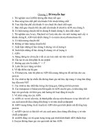 Trắc nghiệm sinh học di truyền 